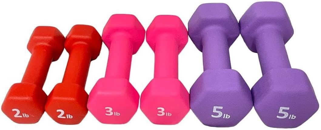Neoprene Coated Dumbbell Hand Weight Set