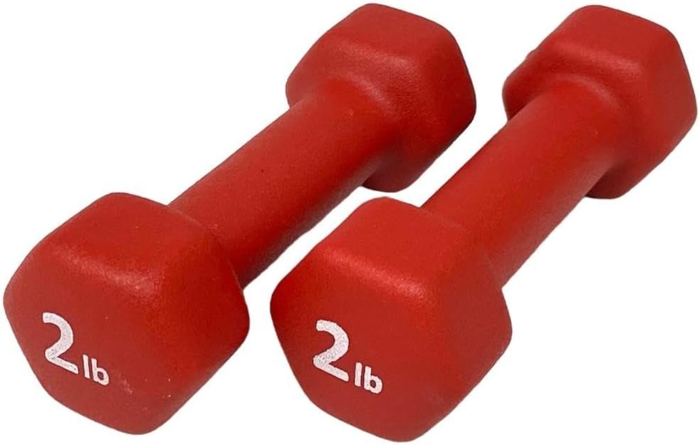 Neoprene Coated Dumbbell Hand Weight Set - Image 2