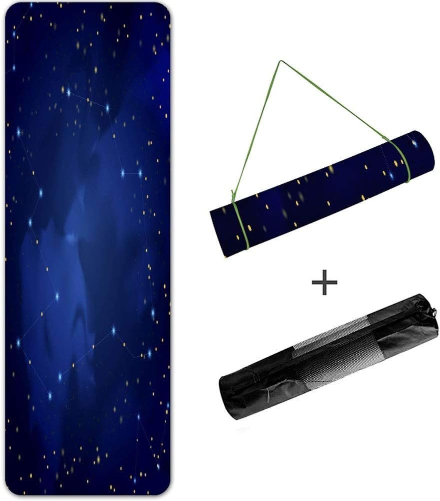 Yoga mat Yoga Mat Non-Slip Fitness Pad Exercise Yoga Mat Workout Mat for Gym Pilates  (Color : D, Size : 8mm)