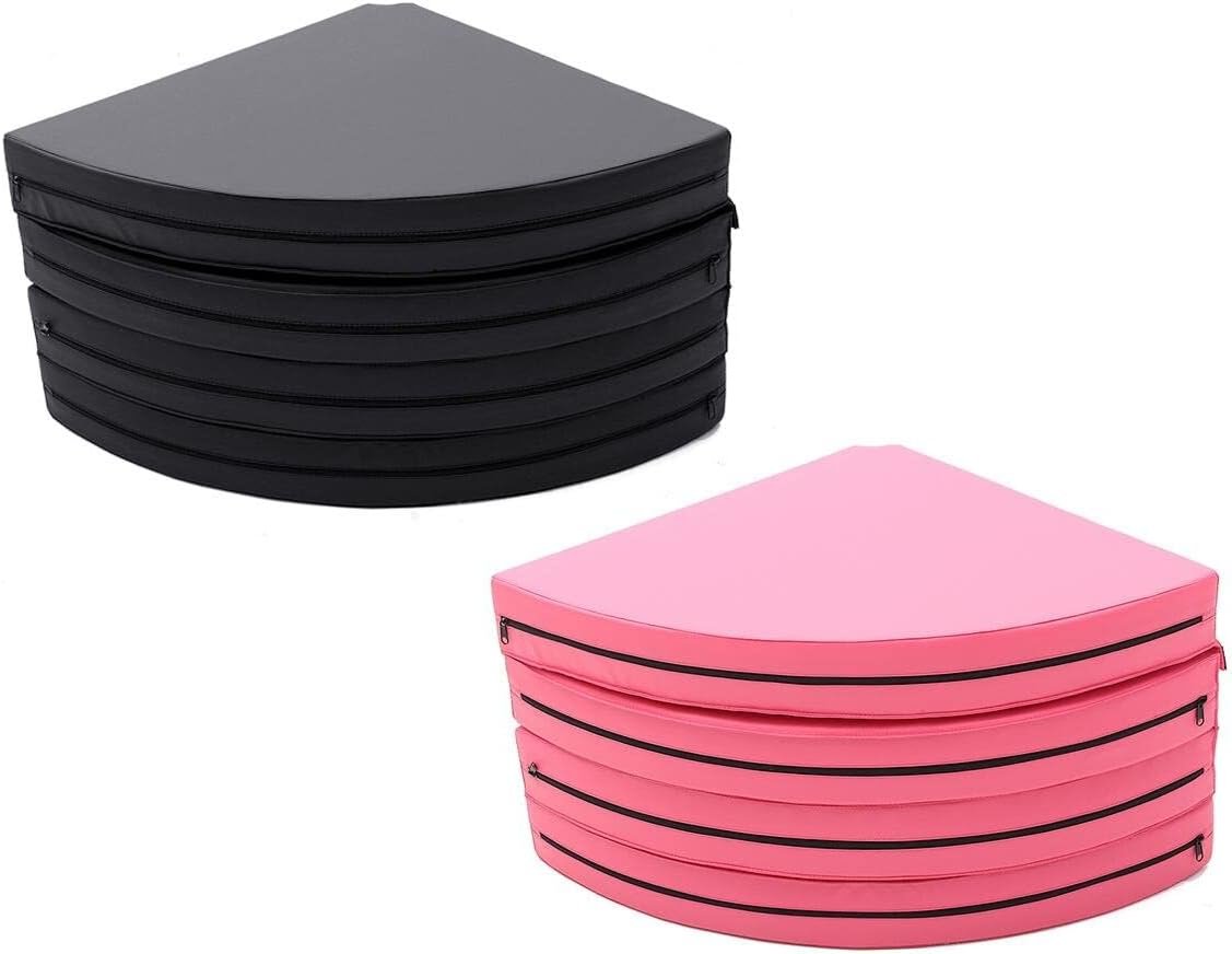 Pole Dance Mat Safety Crash Pad,Foldable Round Thick Anti-Fall Anti-Skid Protection Mat,Dance Fitness Exercise Gymnastics Yoga ner Protective Mat - Image 2