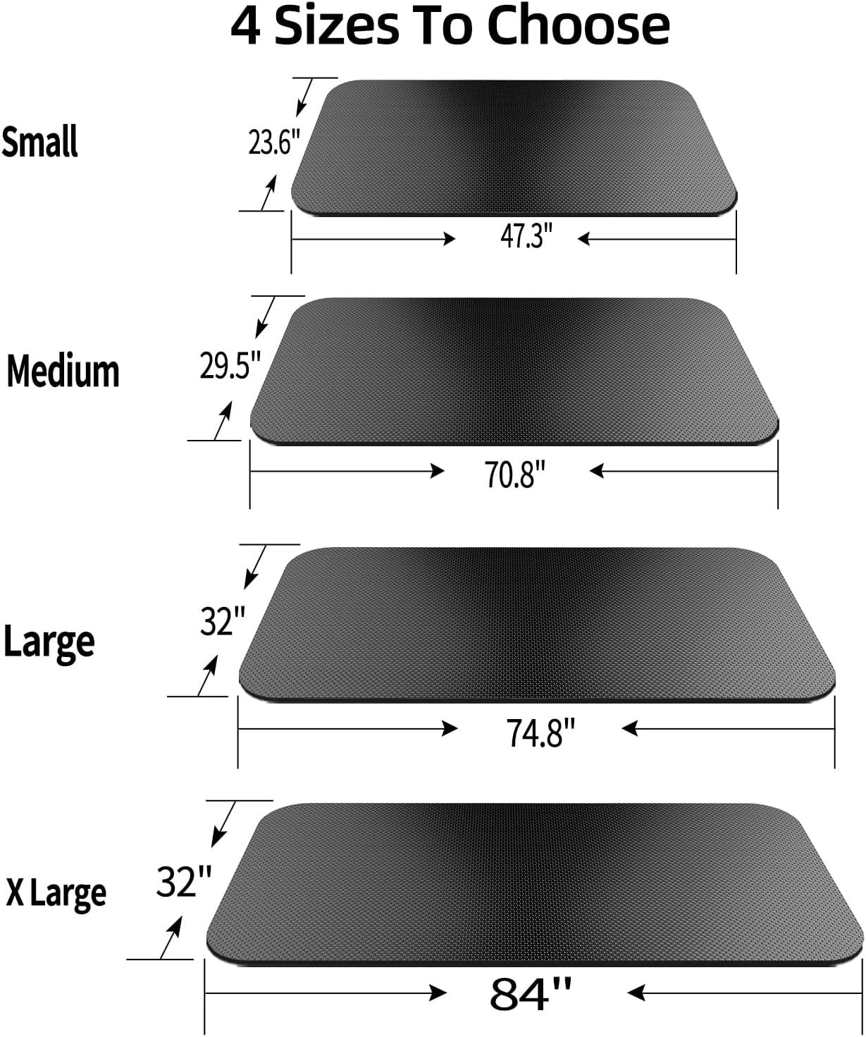 Exercise Equipment Mat - Treadmill Mat, Exercise Bike Mat, Fitness Mat, Elliptical Mat, Jump Rope Mat, Yoga Mat, Gym Mat Use on Hardwood Floors Protection… - Image 2