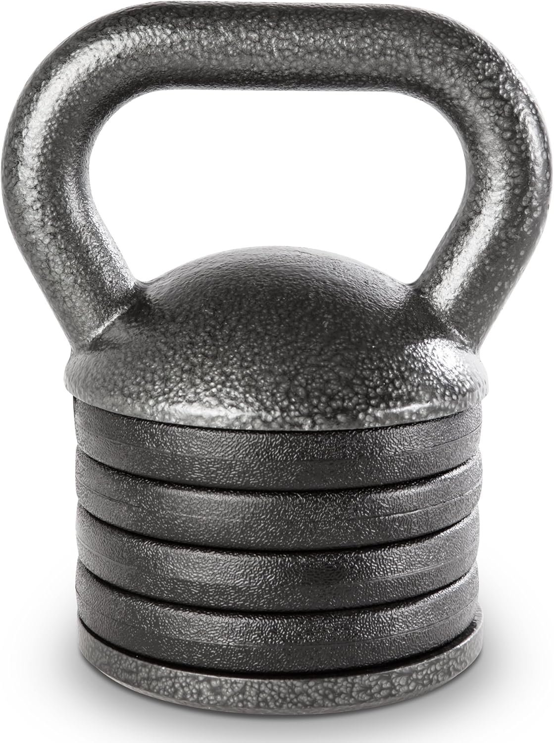 Adjustable Heavy-Duty Exercise Kettlebell Weight Set Strength Training and Weightlifting Equipment for Home Gyms , Grey