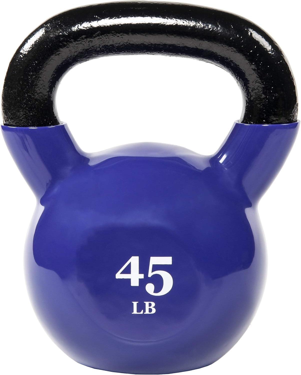 All-Purpose Color Vinyl Coated Kettlebell, 5-50 Pounds