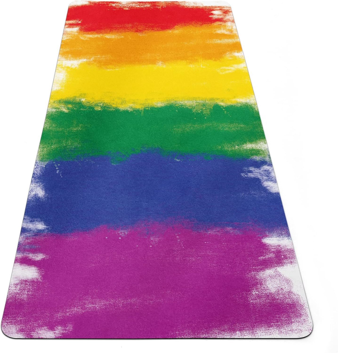 Yoga Mat, Colorful Hot Yoga Pad, Anti-slip Workout Rug with strap, 27"x72" (68x183cm), Y-16